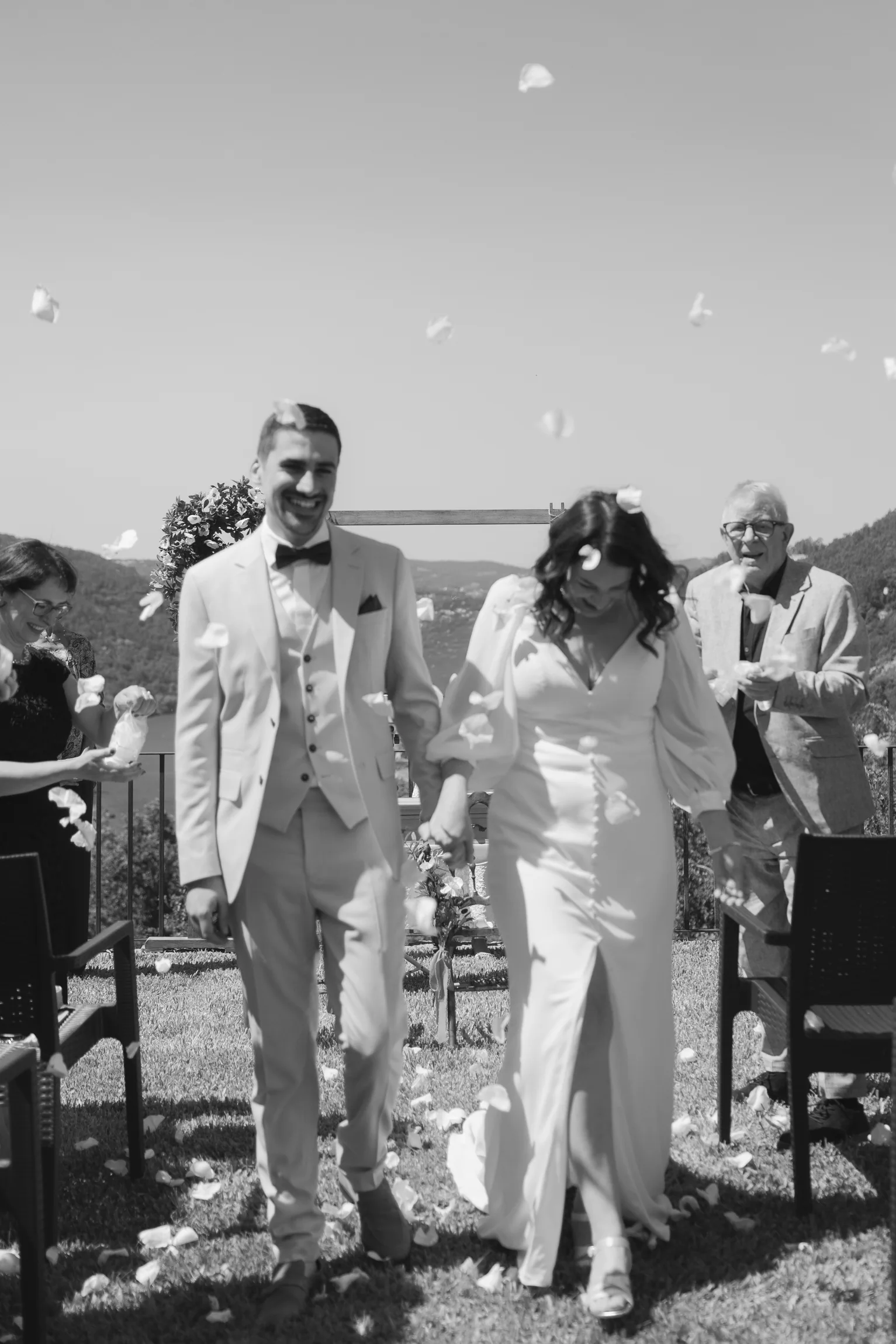 Casal a celebrar o casamento